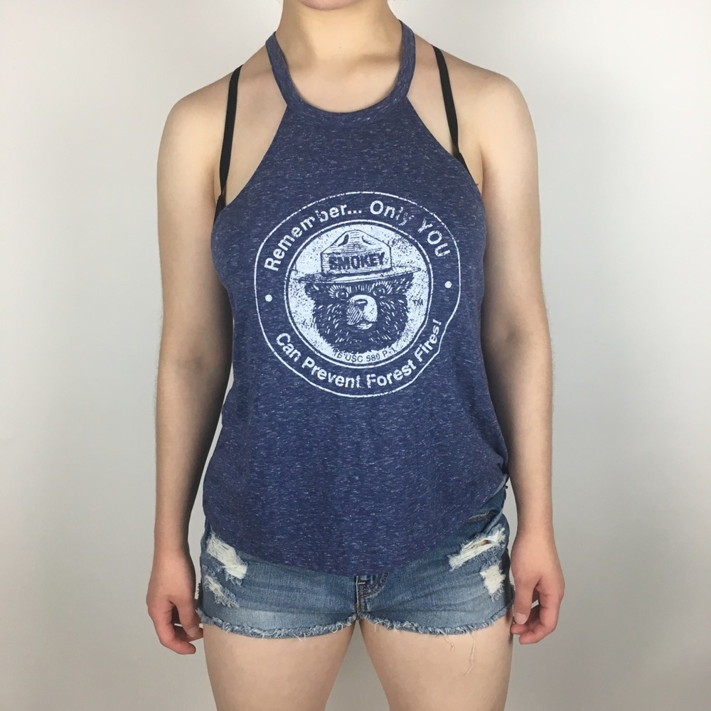 Smokey the bear racer back tank